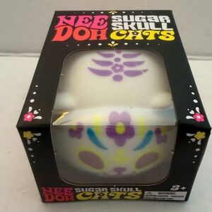 NeeDoh Sugar Skull Cats Learning Toy - Purple Accents NEW